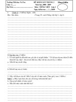 Đề tháng 2,lớp 2,Toán + TV