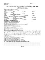 Đê thi Ngoại Ngũ GK2 lop 5