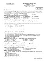 Đề kiểm tra 1 tiết trắc nghiệm 100%_mã đề 524.