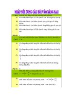 Thi thu DH THPT DAI TU