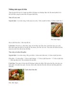 Những món ngon từ Tôm