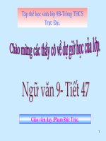 Bai tho ve tieu doi xe khong kinh