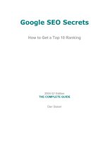Google SEO secrets - Làm sao để vào top 10