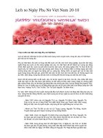 lịch sử và truyền thống ngáy Phụ nữ ViệtmNam 20.10