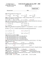 Thi thử tốt nghiệp lần 2 (07-08)