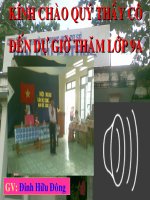 hệ số góc của đường thẳng y = ax +b