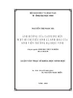Ảnh hưởng của bổ sung carbonhydrat protein bằng sữa vinasoy lên hệ cơ sau khi vận động cường độ kéo dài