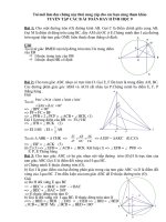 Tuyển tập các bài hình 9 hay đã có đáp án