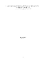 GIẢI PHÁP THU HÚT FDI SẠCH VÌ SỰ PHÁT TRIỂN BỀN VỮNG  CỦA NỀN KINH TẾ VIỆT NAM