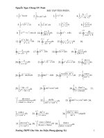 Bài tập tích phân