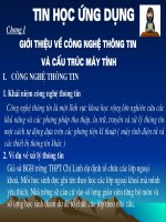 Giáo án hướng nghiệp tin học chương 1