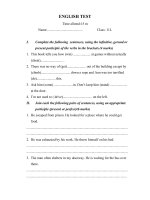 kiểm tra 15p-sau Unit 4