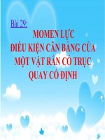 bài 29. momen lực