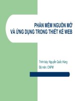 Phần mềm mã nguồn mở