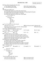 đề 2 kiểm tra 1 tiết trắc nghiệm 50 câu