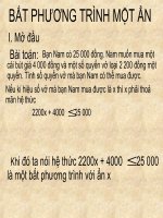 bất phương trình một ẩn