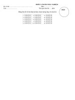 mẫu làm bài trắc nghiệm