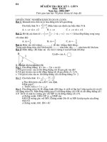 Đề - Đáp án KTHK I Toán 9