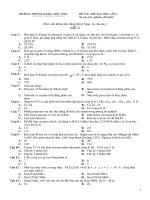 de thi thu dai hoc hay(co dap an)