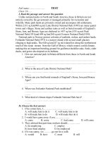 đề kiểm tra anh 10