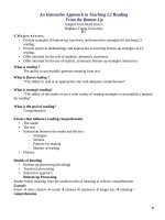 An Interactive Approach to Teaching L2 Reading