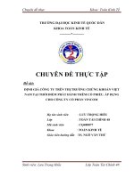 ĐỊNH GIÁ CÔNG TY TRÊN THỊ TRƯỜNG CHỨNG KHOÁN VIỆT NAM TẠI THỜI ĐIỂM PHÁT HÀNH THÊM CỔ PHIẾU. ÁP DỤNG CHO CÔNG TY CỔ PHẦN VINCOM