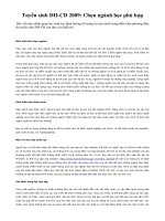 TSĐH-Ngành phù hợp