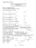 Khảo sát chất lượng đầu năm