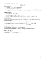 4 đề ôn thi TN THPT