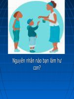 nguyên nhân làm con hư