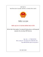 Một số kinh nghiệm về xây dựng bồi dưỡng nâng cao chất lượng đội ngũ giáo viên của trường THPT hiện nay                           