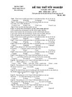 De thi thu tot nghiep PTTH he 3 nam