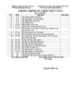 chương trình tự chọn ngữ văn