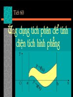 bài 3: Ứng dụng tích phân để tính diện tích hình phẳng
