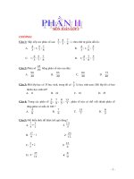 Đề trắc nghiệm Toán 5