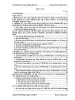 Hoàn thiện kế toán bán hàng và xác định kết quả kinh doanh tại công ty TNHH dịch vụ và thương mại Lê Ánh Dương