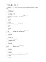 Đề luyện thi trình độ A tiếng Anh số 10