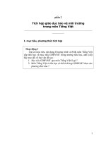 MÔI TRƯỜNG TRONG MÔN TIẾNG VIỆT