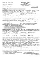 Kiểm tra lí 10 nâng cao có 5 mã đề