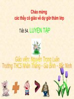 tiết 54- đại số 9