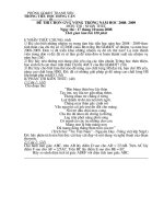 Đề thi GV giỏi bậc tiểu học