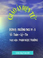 tiết 19.tính chất chia hết của một tổng