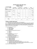 Đề KT HK II ( MT + ĐA) Ngư Văn 7