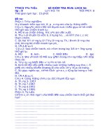 Đề kiểm tra Lịch sử 9