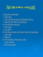 Bài 4. Hai mặt phẳng vuông góc