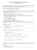 Đề, đáp án HSG Tỉnh Yên Bái năm học 2005-2006