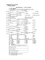 Đề kiểm tra lớp 4