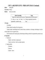 ARGUMENTATIVE - PERSUASIVE ESSAY