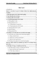 Các giải pháp nâng cao hiệu quả sử dụng tài chính tại Công ty Cổ phần than Hà Lầm.