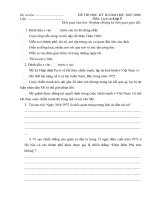 ĐE THI HỌC KÌ 2, NĂM HỌC 07-08